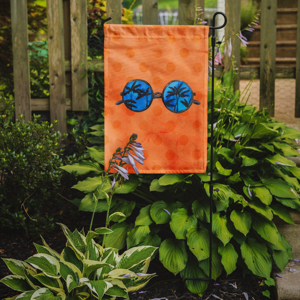 Sunglasses Orange Polkadot Flag Garden Size BB8178GF