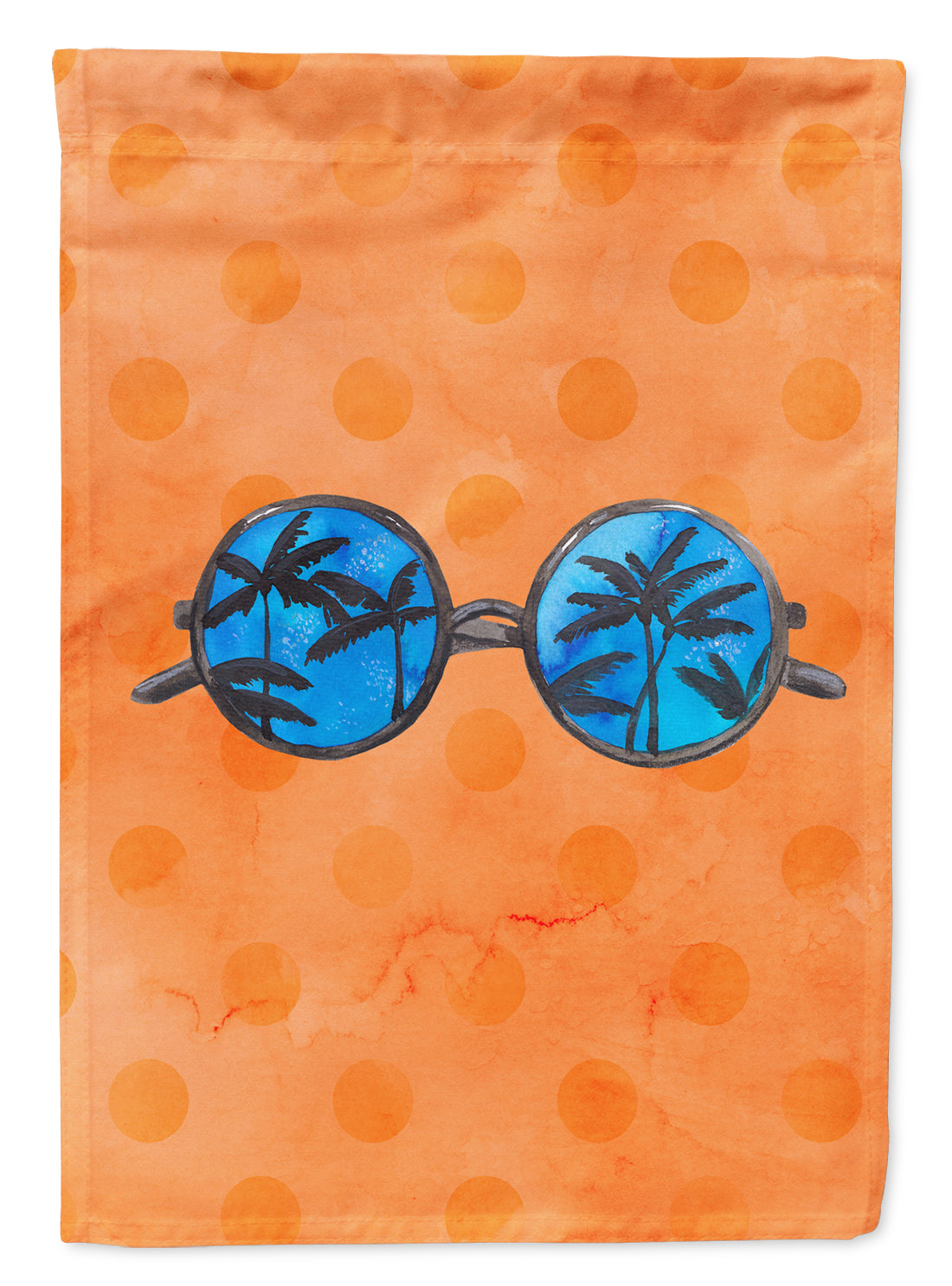 Sunglasses Orange Polkadot Flag Garden Size BB8178GF