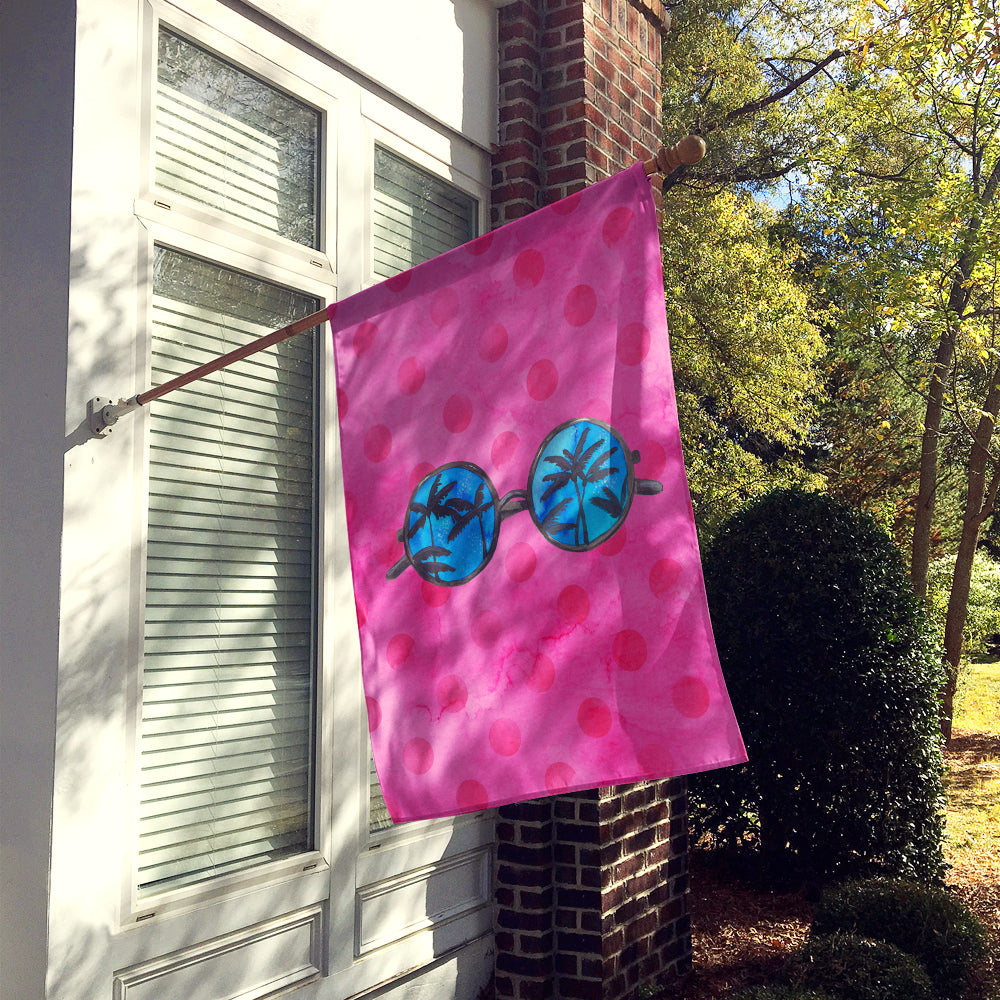 Sunglasses Pink Polkadot Flag Canvas House Size BB8179CHF