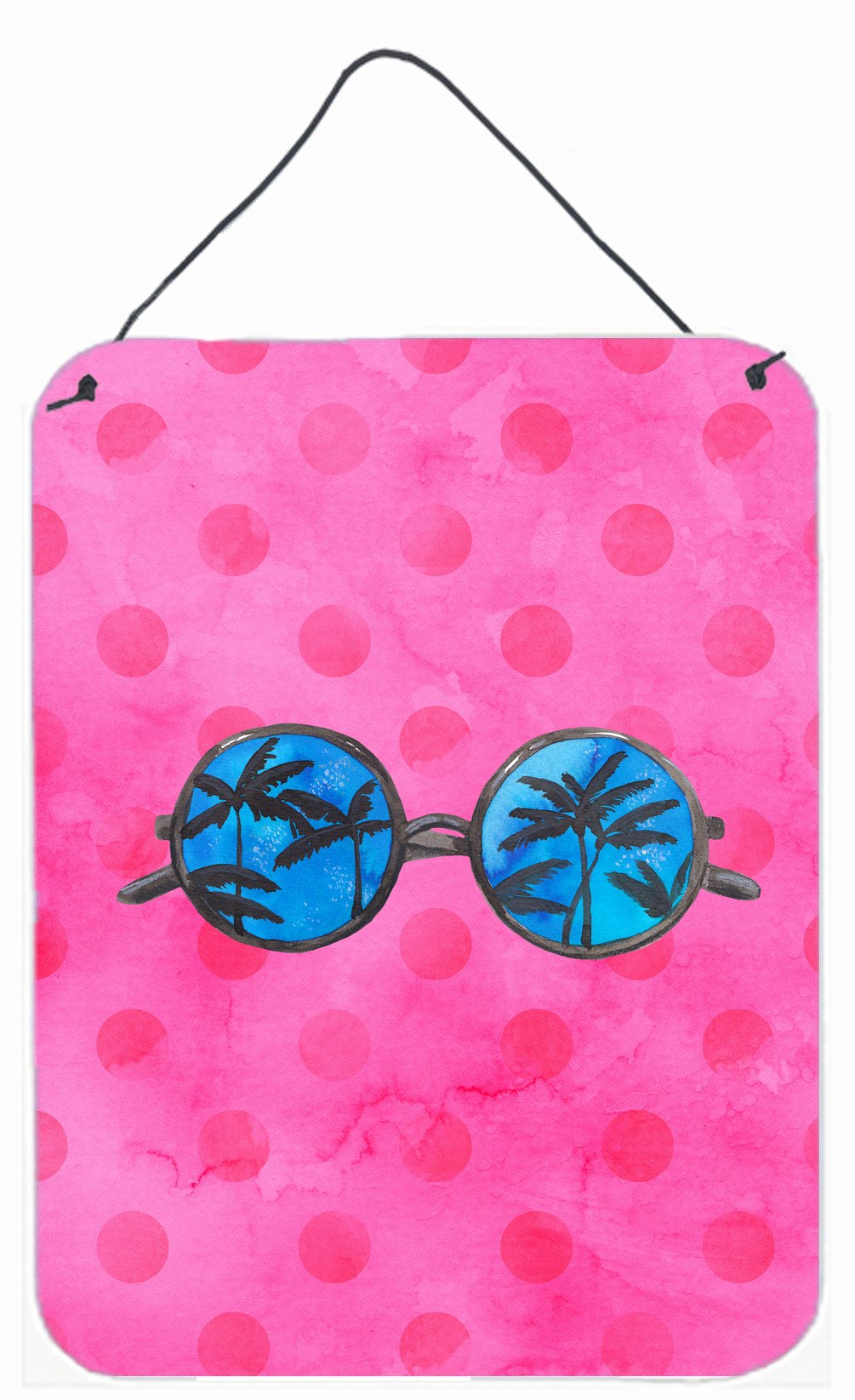 Sunglasses Pink Polkadot Wall or Door Hanging Prints BB8179DS1216 by Caroline&#39;s Treasures