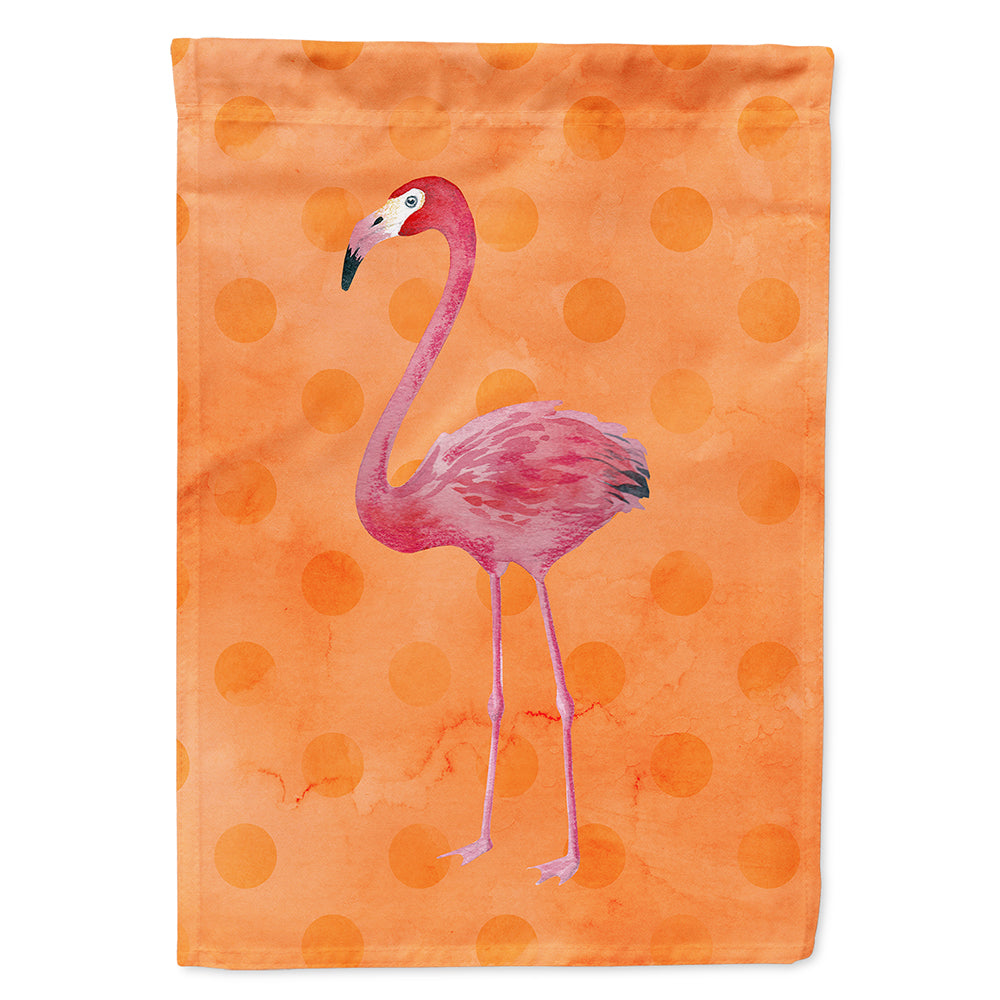 Flamingo Orange Polkadot Flag Canvas House Size BB8188CHF