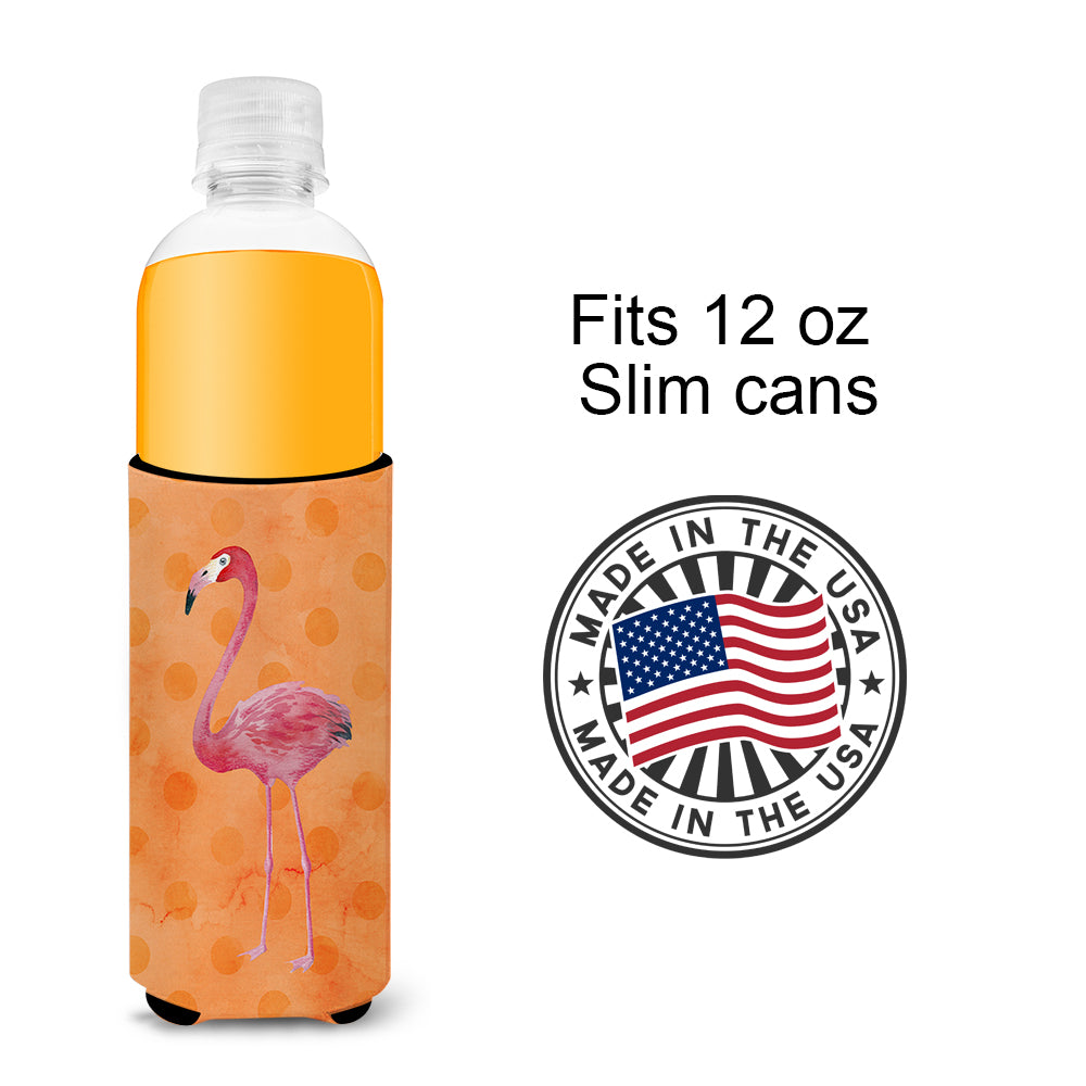 Flamingo Orange Polkadot  Ultra Hugger for slim cans BB8188MUK  the-store.com.