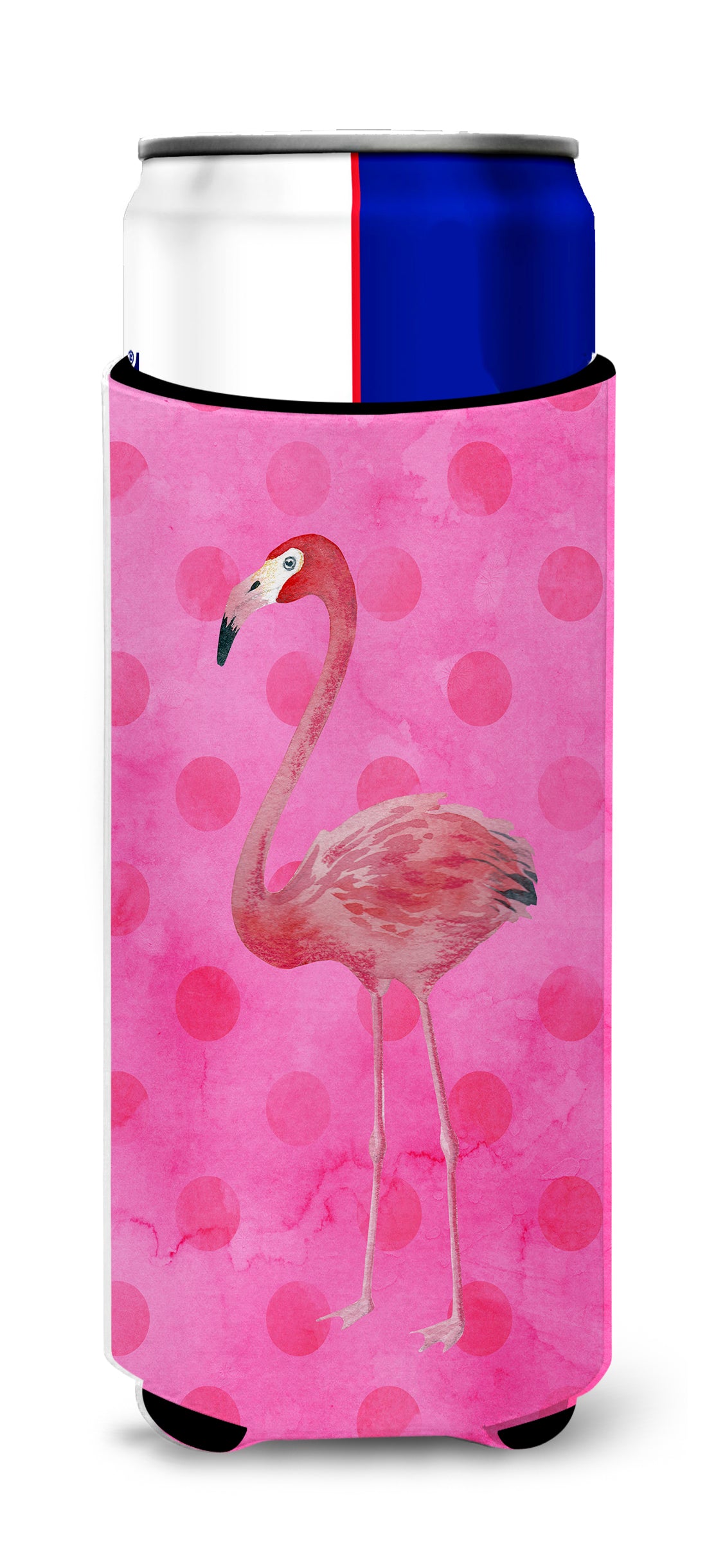 Flamingo Pink Polkadot  Ultra Hugger for slim cans BB8189MUK