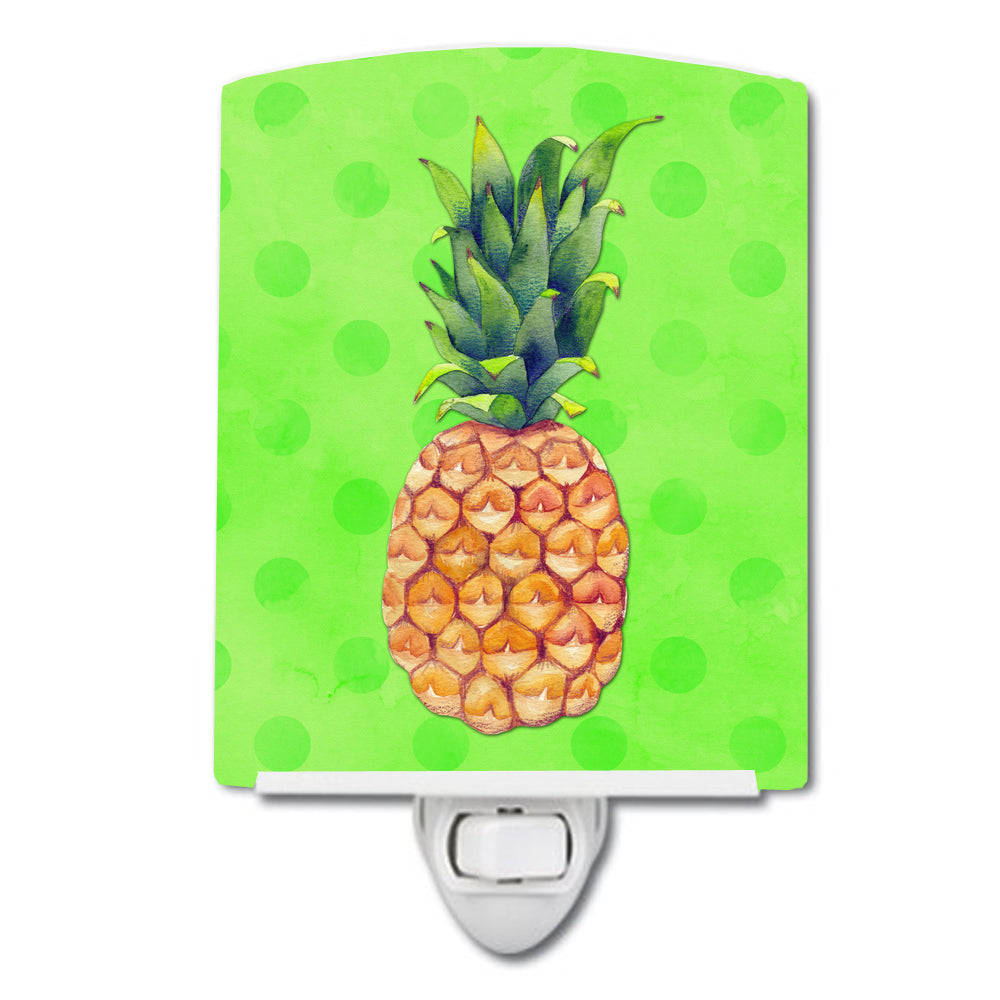 Pineapple Green Polkadot Ceramic Night Light BB8190CNL - the-store.com