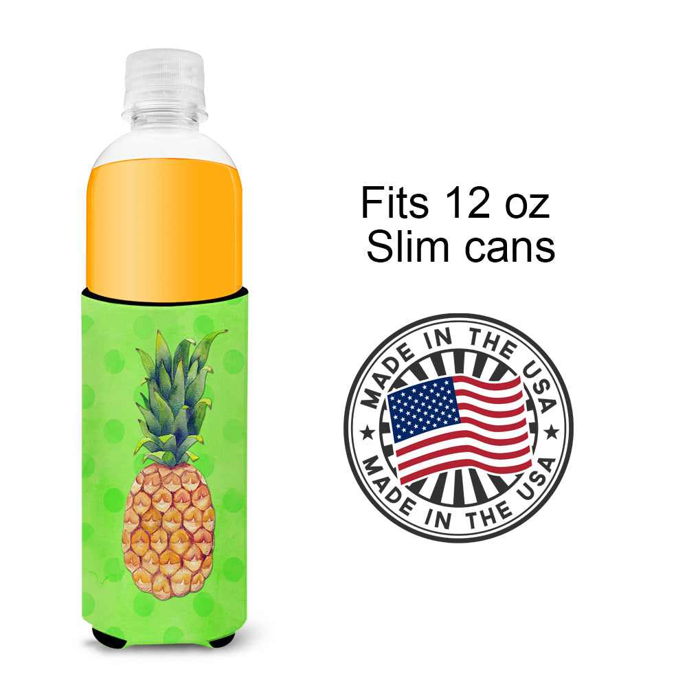 Pineapple Green Polkadot  Ultra Hugger for slim cans BB8190MUK