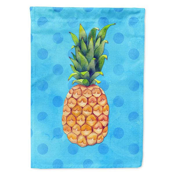 Pineapple Blue Polkadot Flag Canvas House Size BB8191CHF
