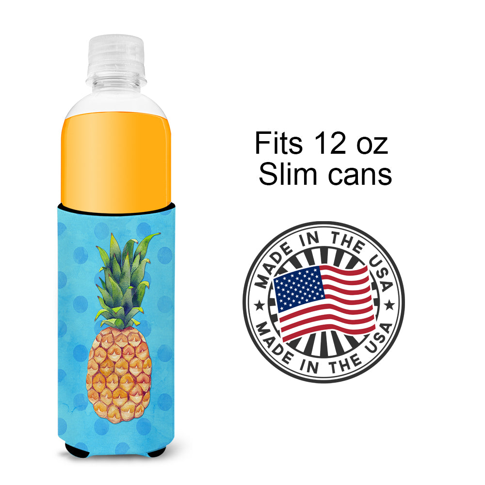 Pineapple Blue Polkadot  Ultra Hugger for slim cans BB8191MUK  the-store.com.