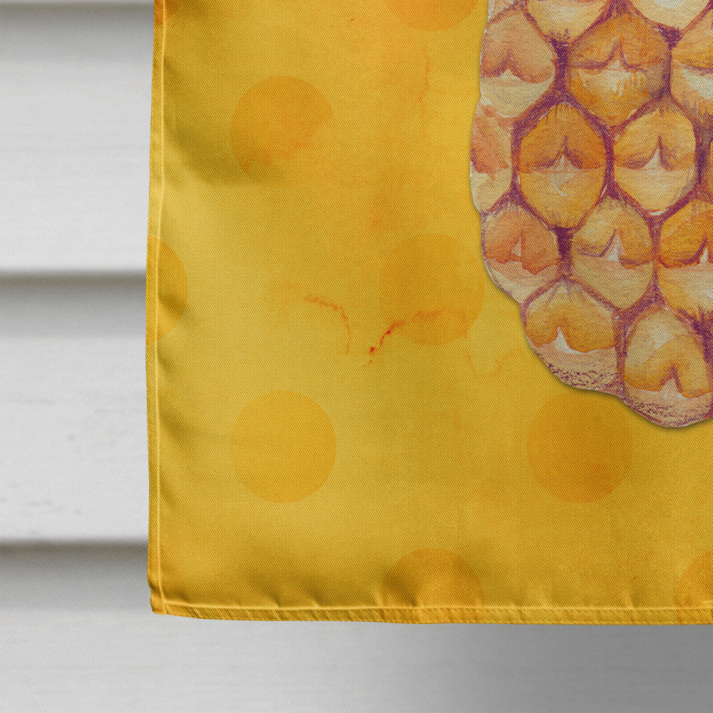 Pineapple Yellow Polkadot Flag Canvas House Size BB8192CHF