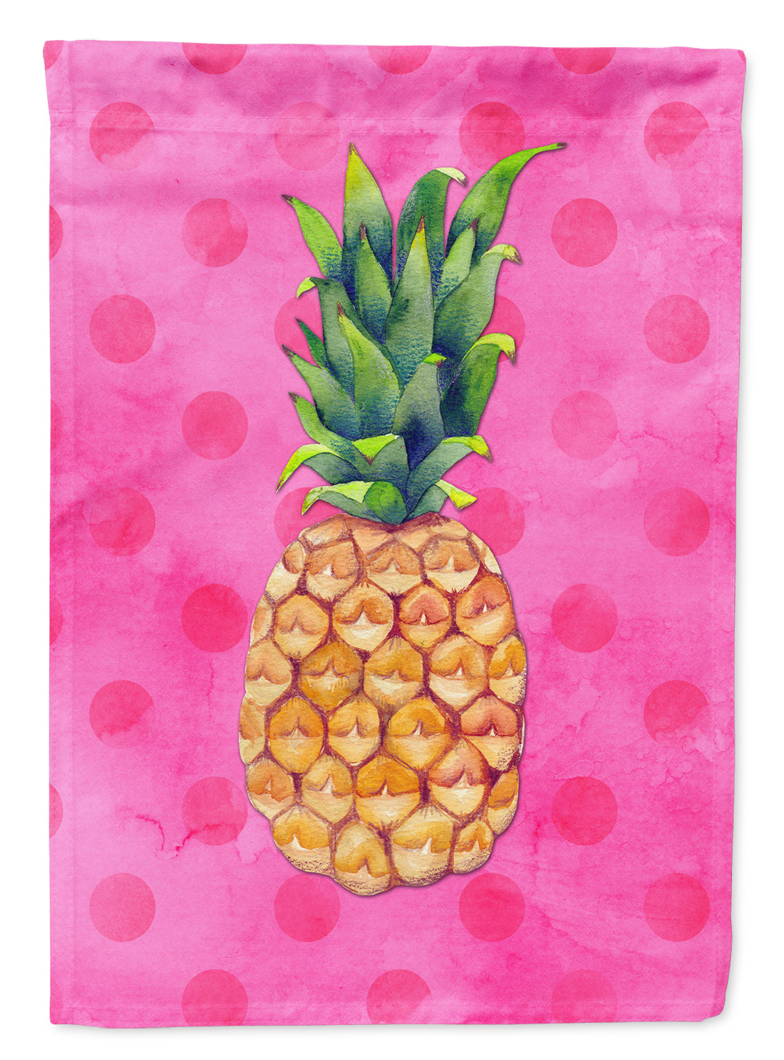 Pineapple Pink Polkadot Flag Garden Size BB8194GF