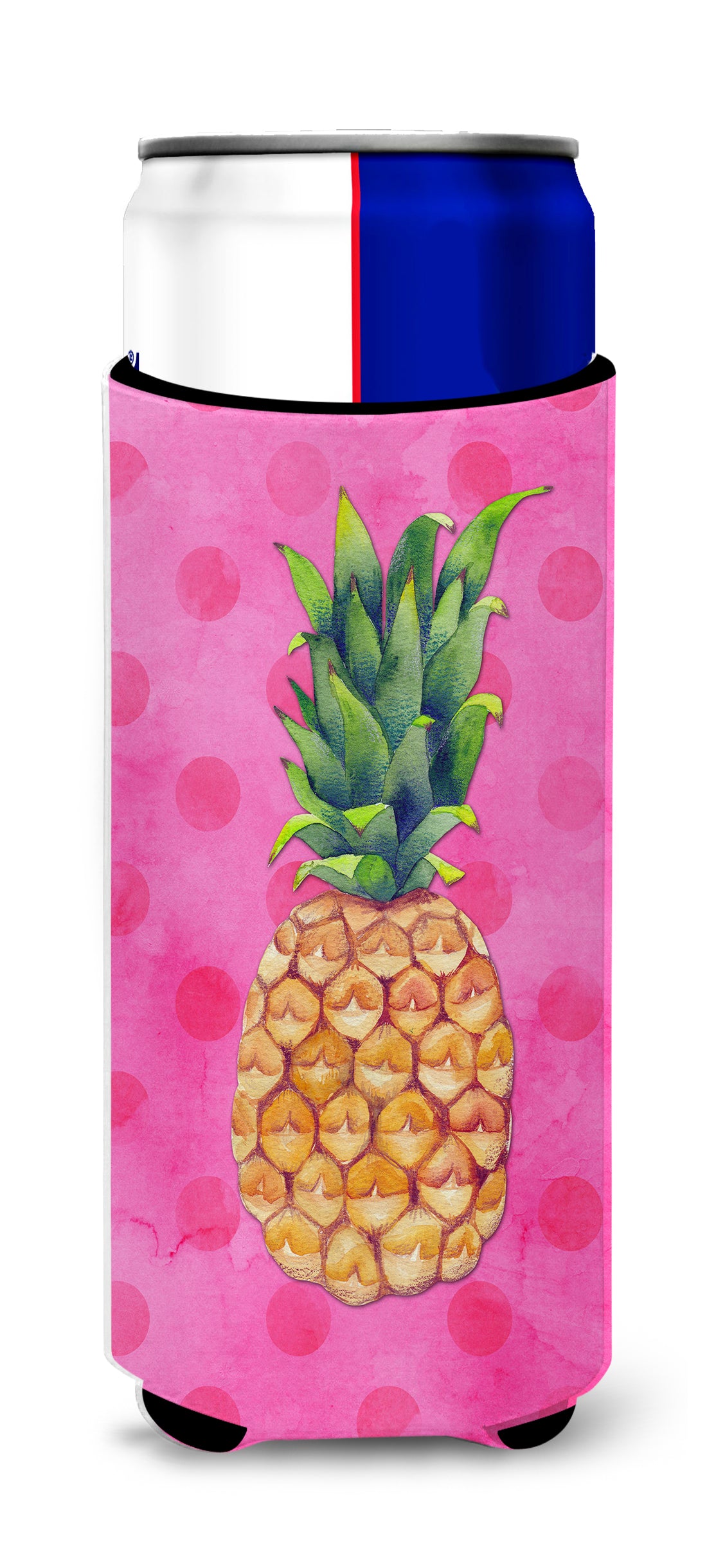 Pineapple Pink Polkadot  Ultra Hugger for slim cans BB8194MUK