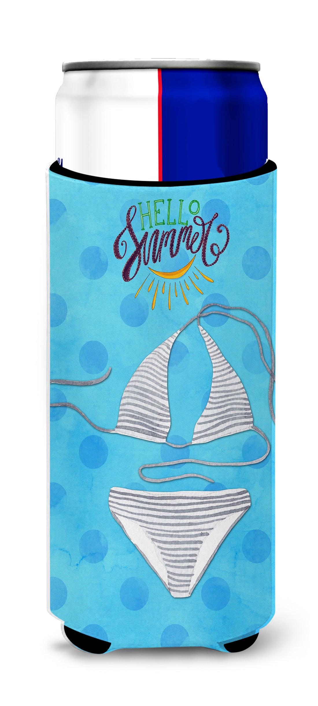 Bikini Swimsuit Blue Polkadot  Ultra Hugger for slim cans BB8196MUK