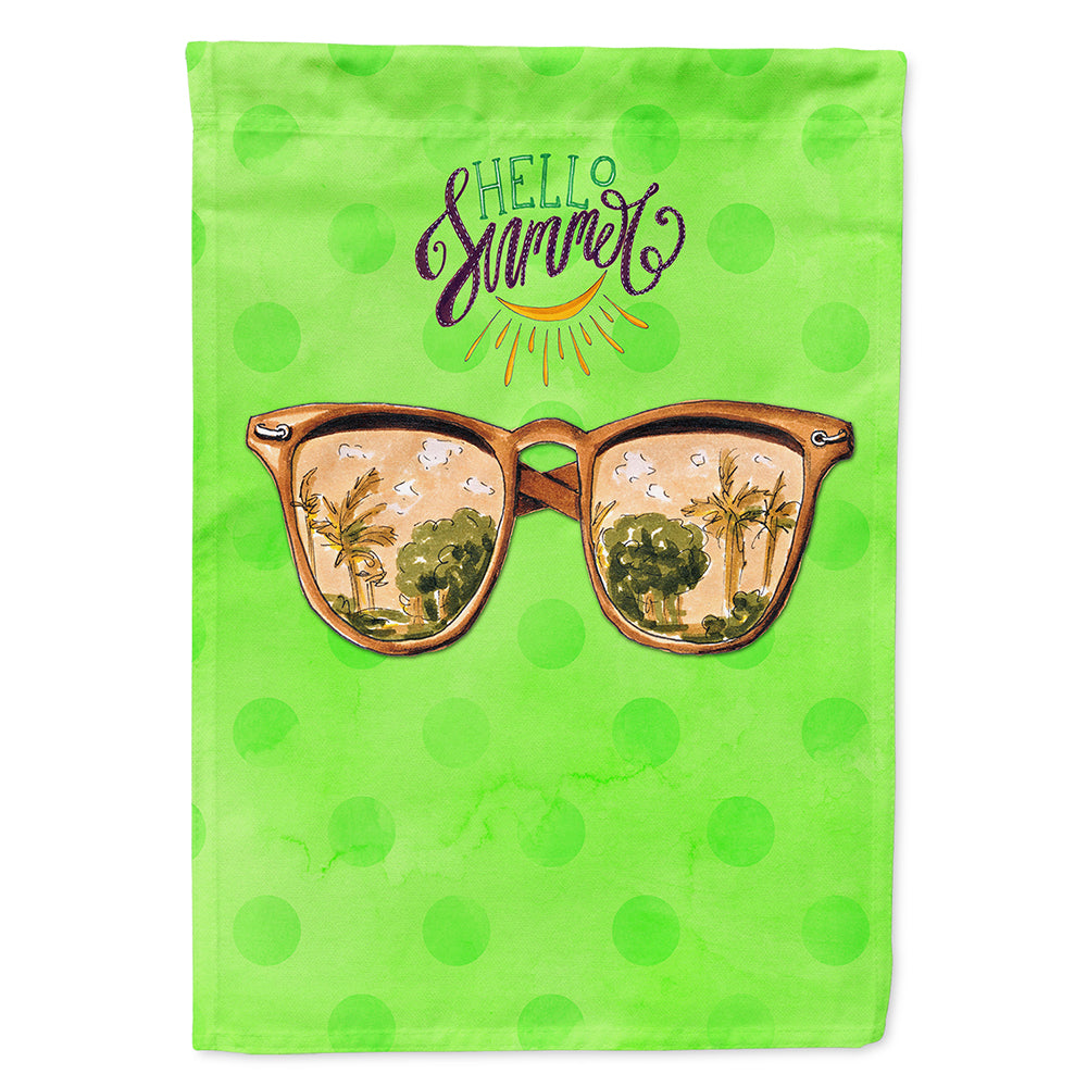 Beach Sunglasses Green Polkadot Flag Canvas House Size BB8205CHF