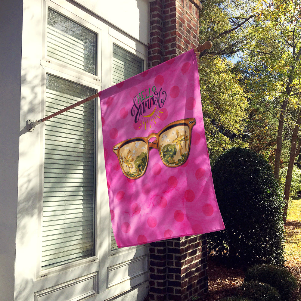 Beach Sunglasses Pink Polkadot Flag Canvas House Size BB8209CHF