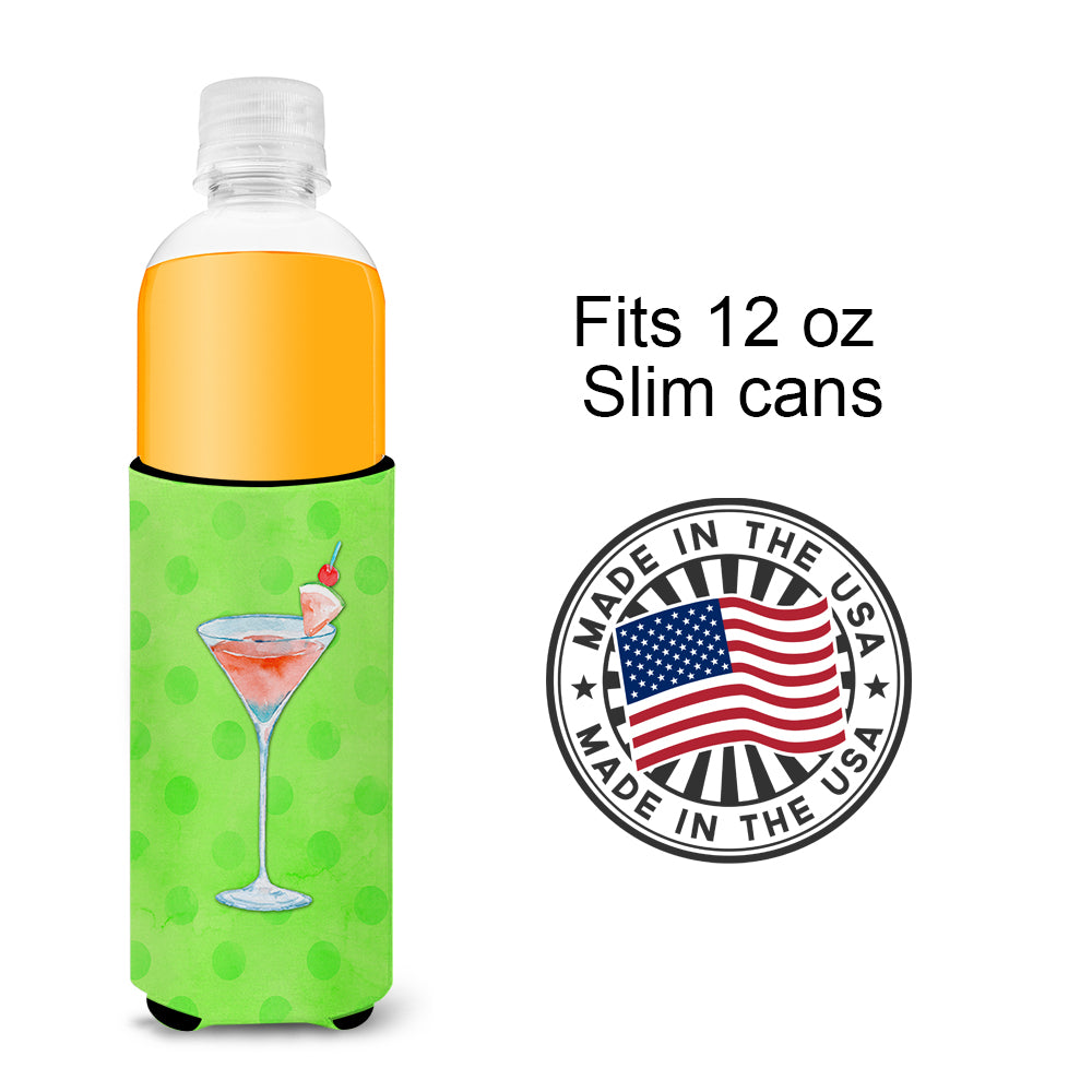 Summer Martini Green Polkadot  Ultra Hugger for slim cans BB8215MUK  the-store.com.