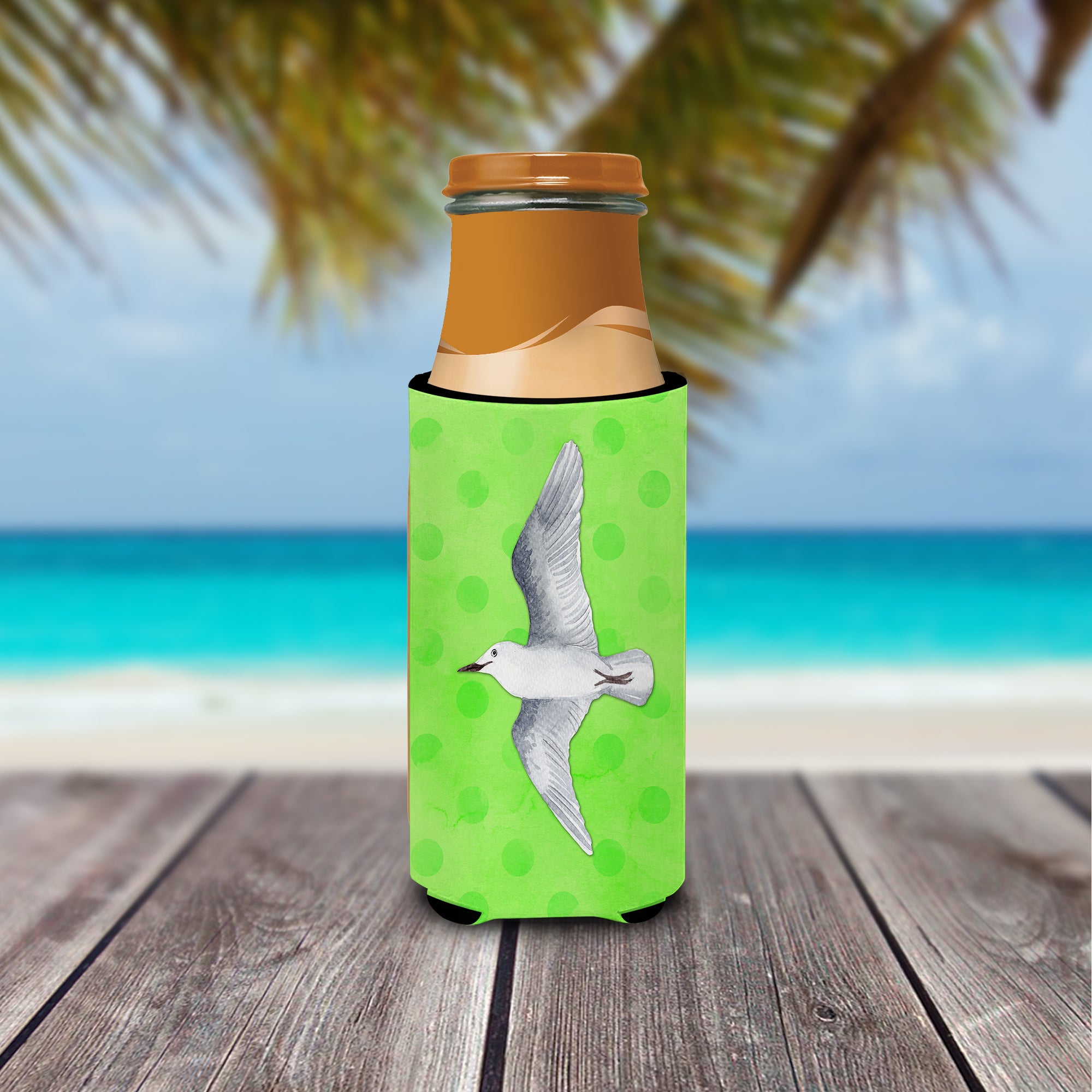 Sea Gull Green Polkadot  Ultra Hugger for slim cans BB8225MUK