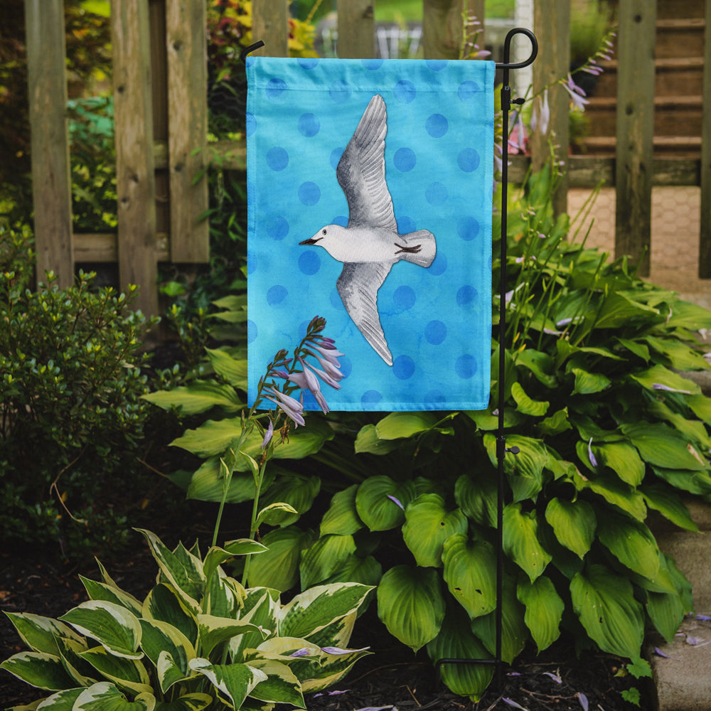 Sea Gull Blue Polkadot Flag Garden Size BB8226GF