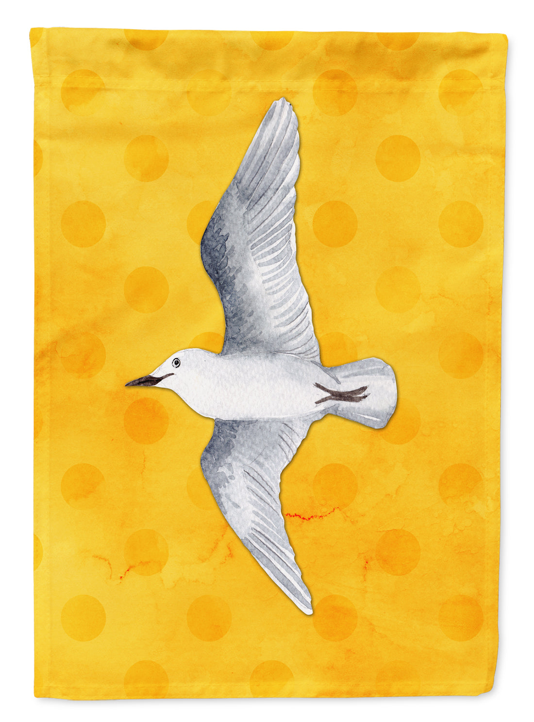 Sea Gull Yellow Polkadot Flag Garden Size BB8227GF
