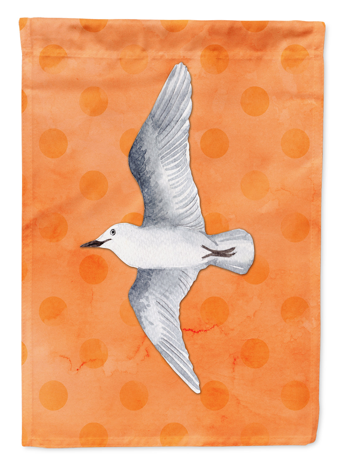 Sea Gull Orange Polkadot Flag Canvas House Size BB8228CHF