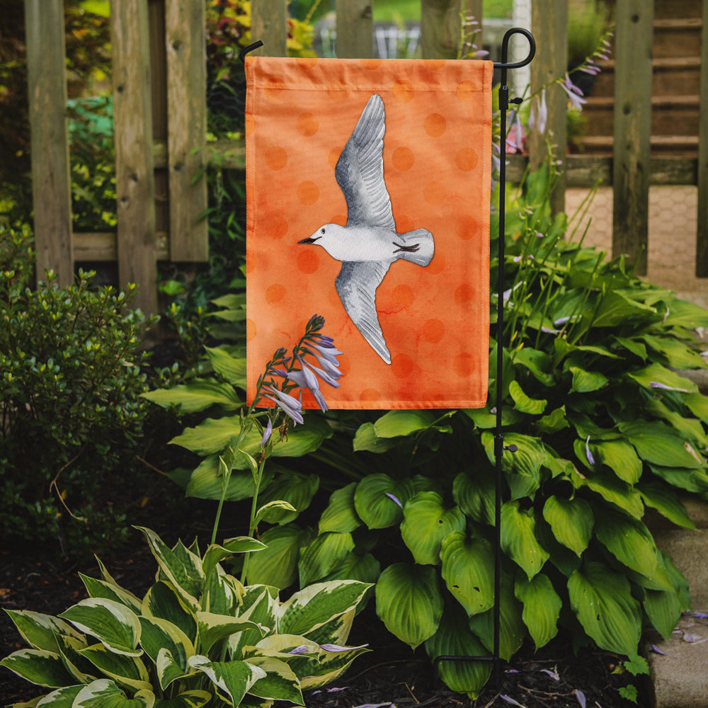 Sea Gull Orange Polkadot Flag Garden Size BB8228GF