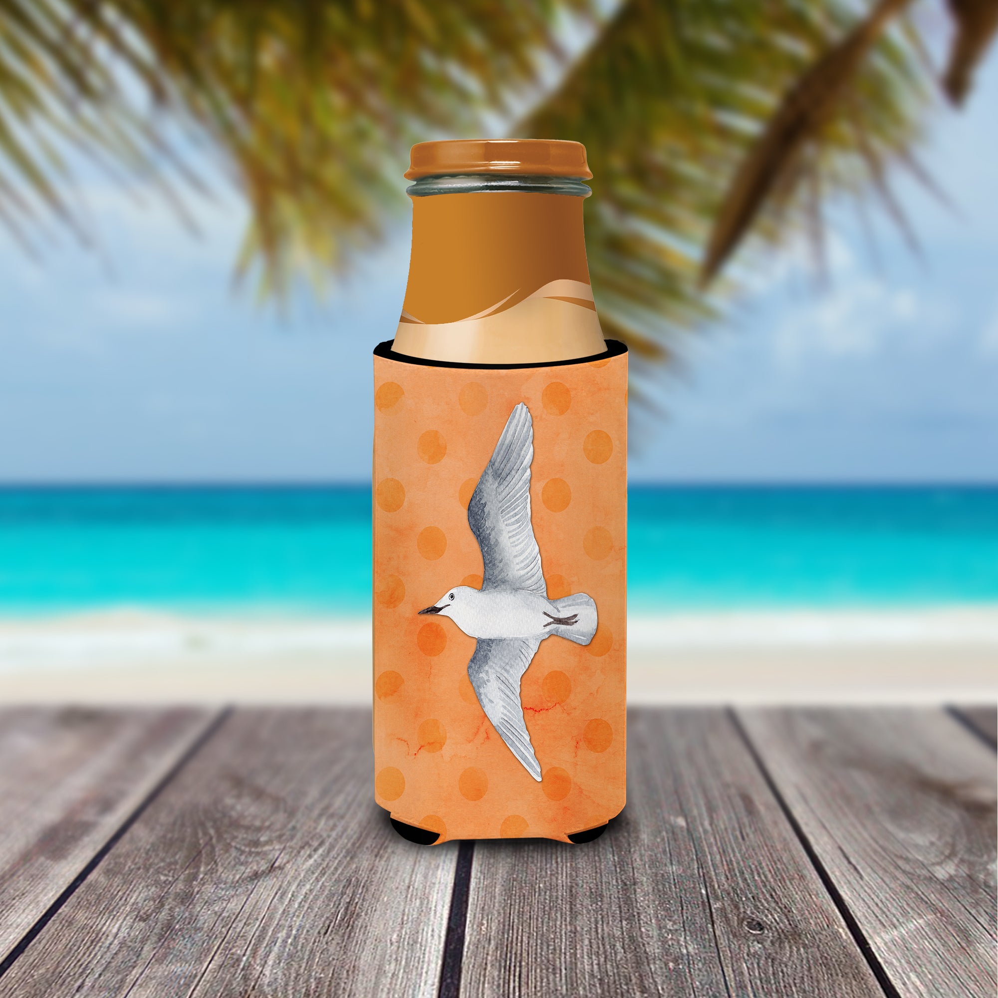 Sea Gull Orange Polkadot  Ultra Hugger for slim cans BB8228MUK  the-store.com.