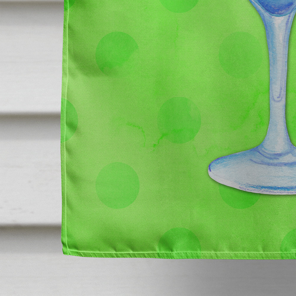 Summer Cocktail Green Polkadot Flag Canvas House Size BB8230CHF  the-store.com.