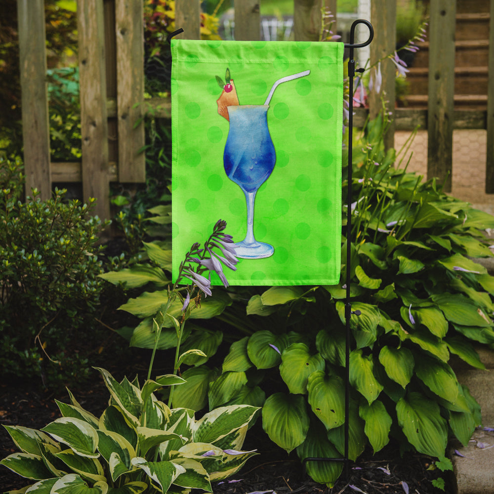 Summer Cocktail Green Polkadot Flag Garden Size BB8230GF