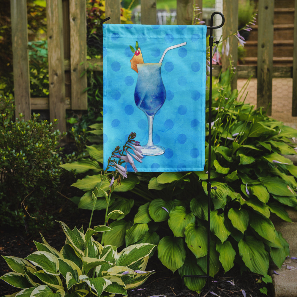 Summer Cocktail Blue Polkadot Flag Garden Size BB8231GF
