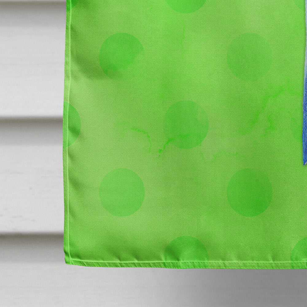 Sting Ray Green Polkadot Flag Canvas House Size BB8235CHF  the-store.com.