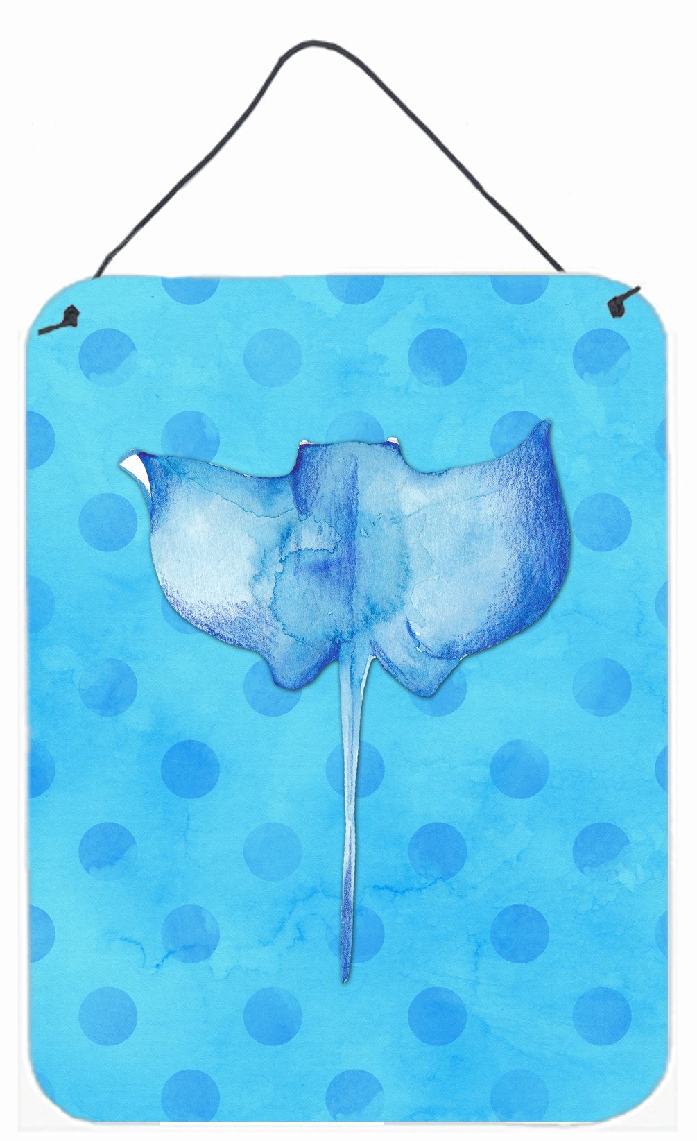 Sting Ray Blue Polkadot Wall or Door Hanging Prints BB8236DS1216 by Caroline's Treasures