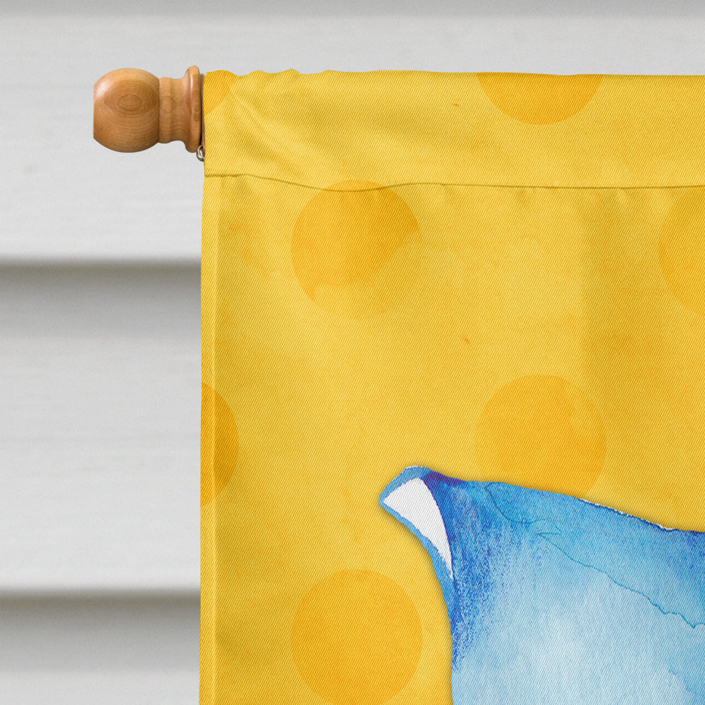 Sting Ray Yellow Polkadot Flag Canvas House Size BB8237CHF  the-store.com.