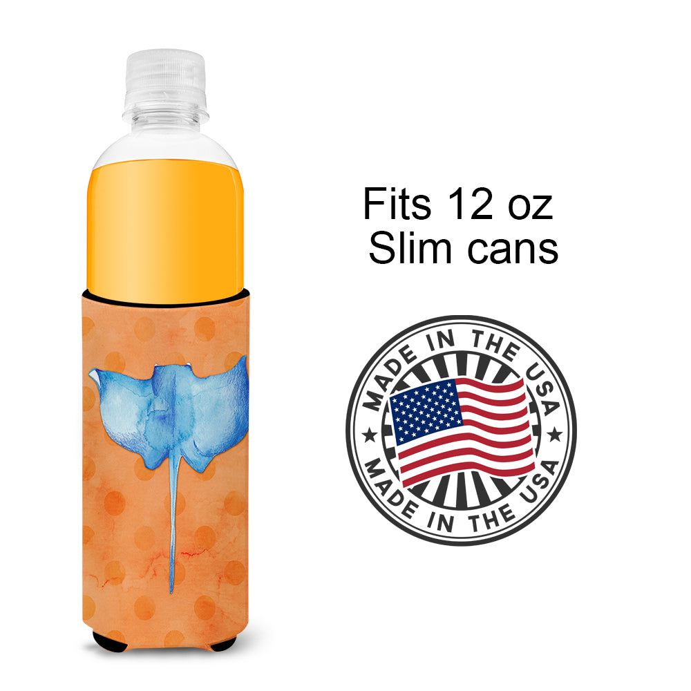 Sting Ray Orange Polkadot  Ultra Hugger for slim cans BB8238MUK  the-store.com.
