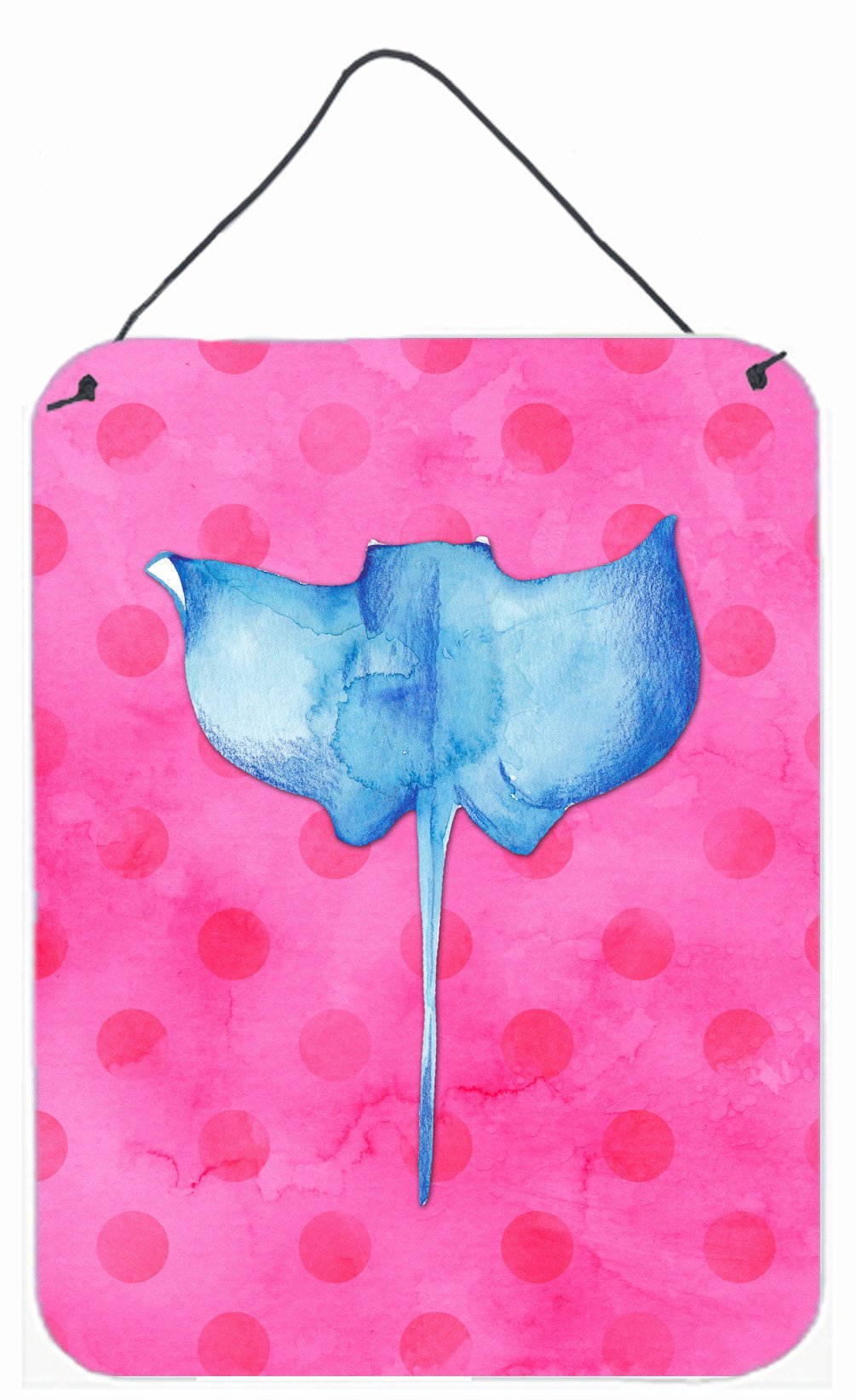 Sting Ray Pink Polkadot Wall or Door Hanging Prints BB8239DS1216 by Caroline's Treasures