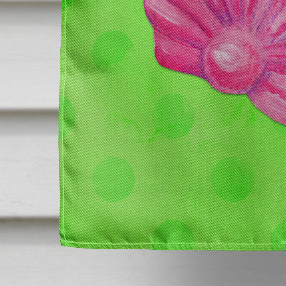 Pink Sea Shell Green Polkadot Flag Canvas House Size BB8240CHF