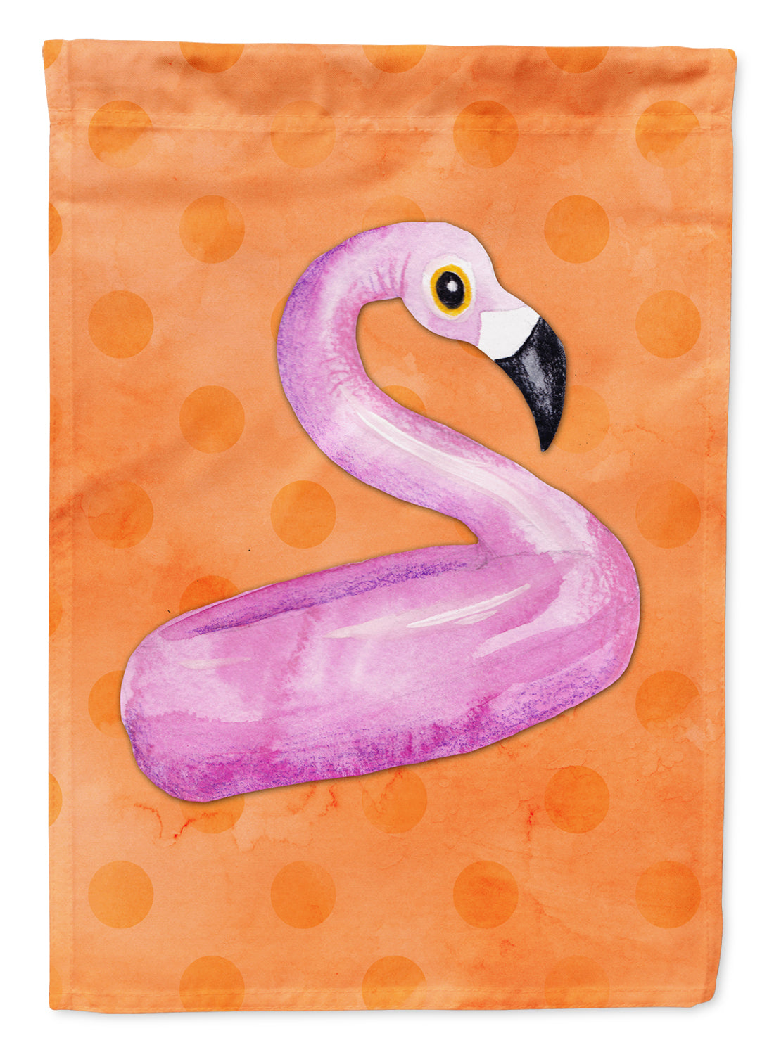 Flamingo Floaty Orange Polkadot Flag Garden Size BB8258GF