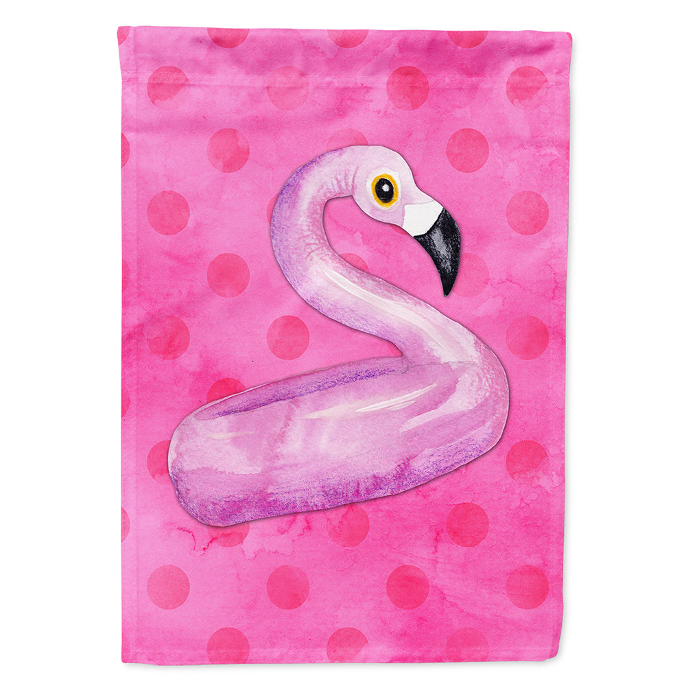 Flamingo Floaty Pink Polkadot Flag Canvas House Size BB8259CHF  the-store.com.