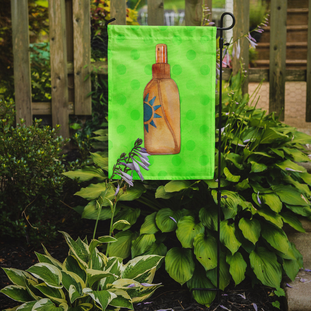 Message in a Bottle Green Polkadot Flag Garden Size BB8260GF