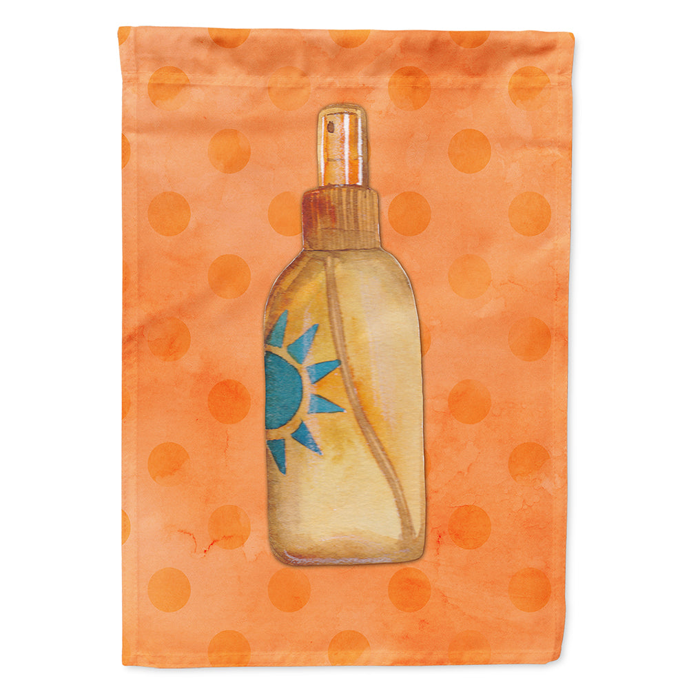 Message in a Bottle Orange Polkadot Flag Canvas House Size BB8263CHF  the-store.com.