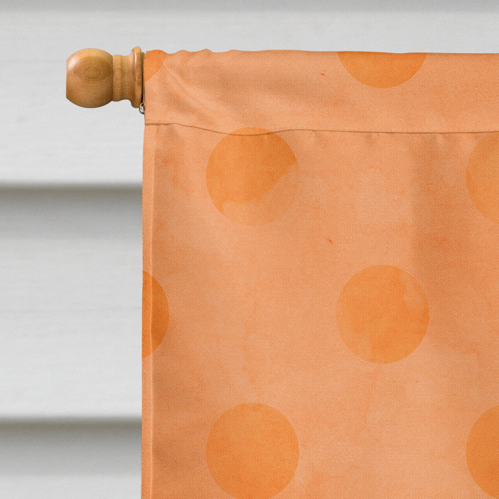 Message in a Bottle Orange Polkadot Flag Canvas House Size BB8263CHF