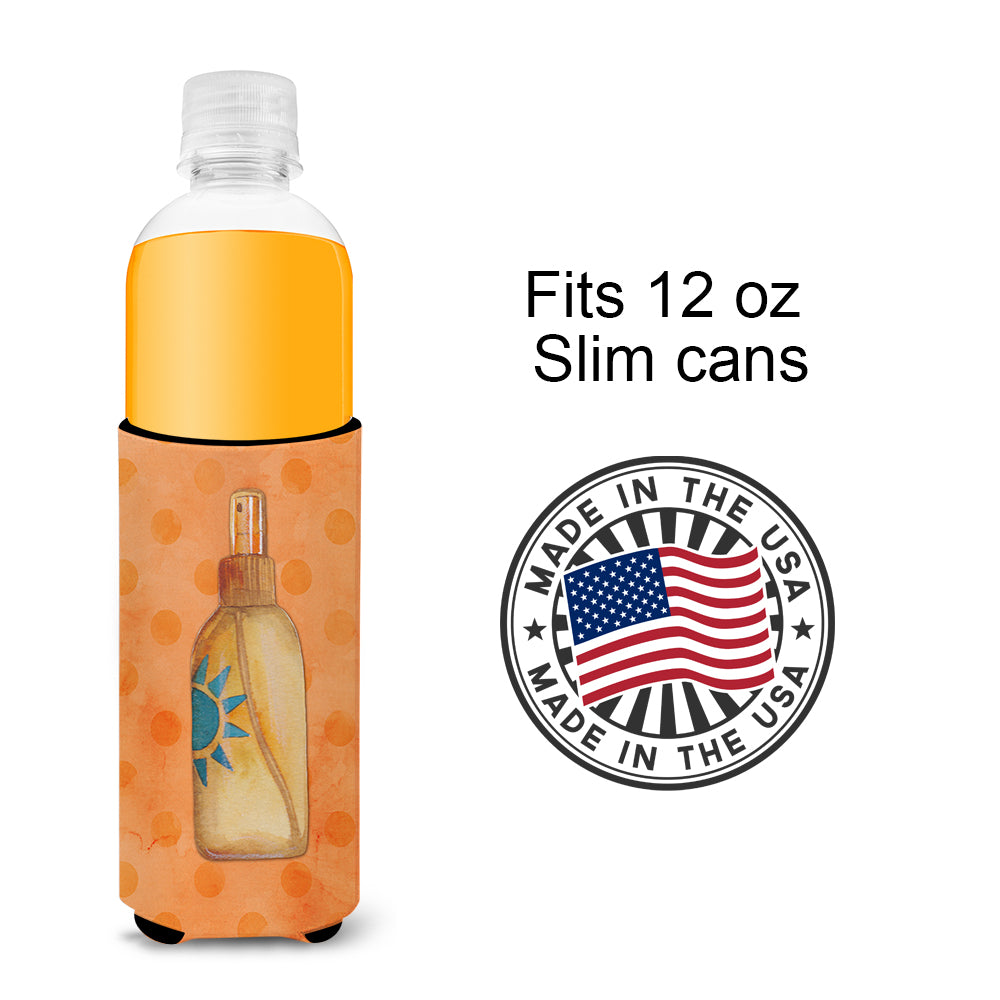 Message in a Bottle Orange Polkadot  Ultra Hugger for slim cans BB8263MUK