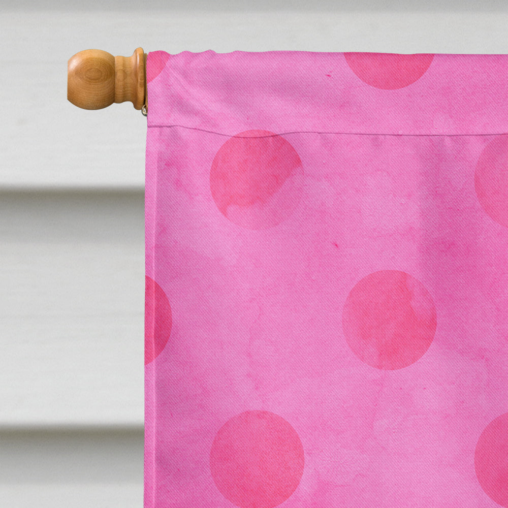 Message in a Bottle Pink Polkadot Flag Canvas House Size BB8264CHF  the-store.com.
