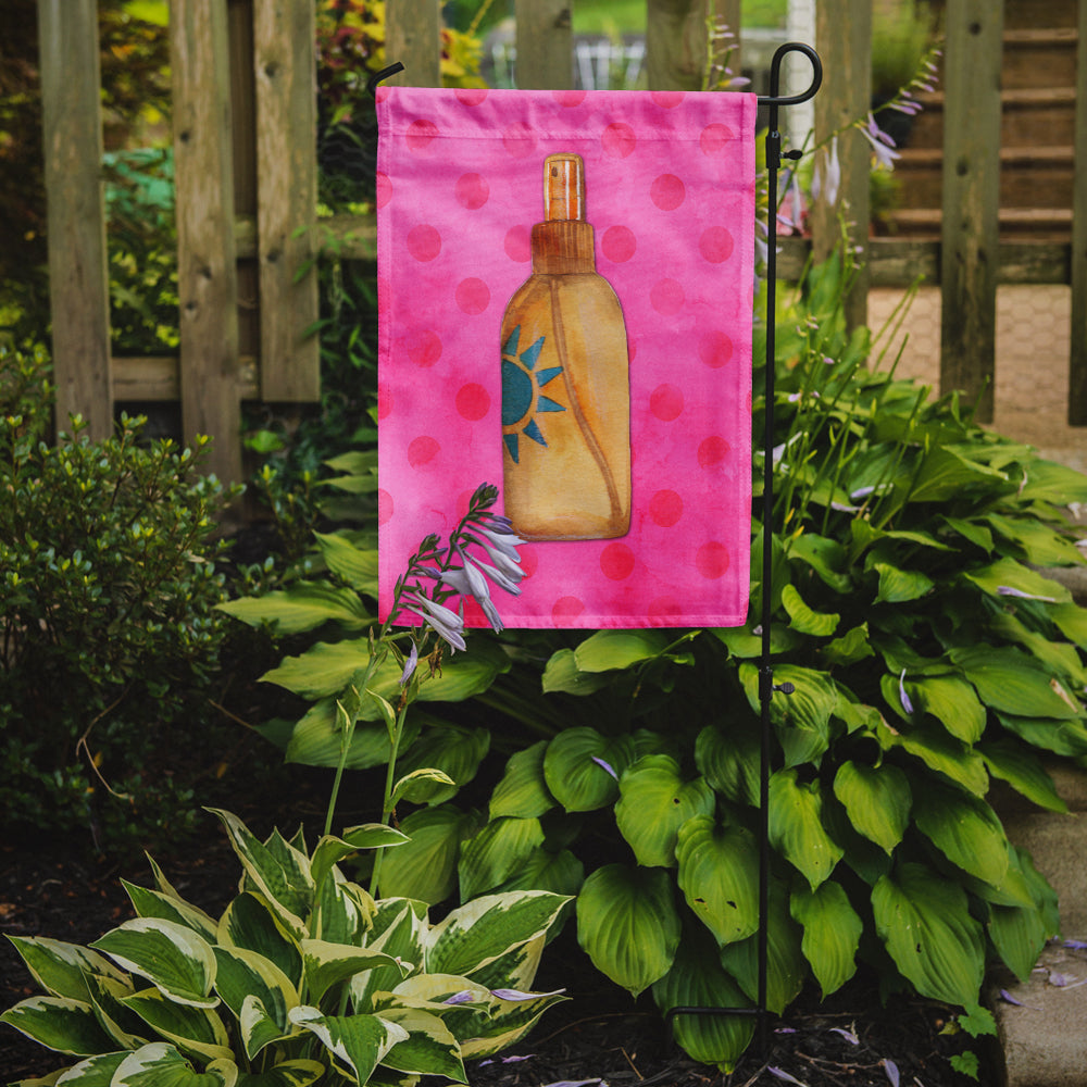 Message in a Bottle Pink Polkadot Flag Garden Size BB8264GF