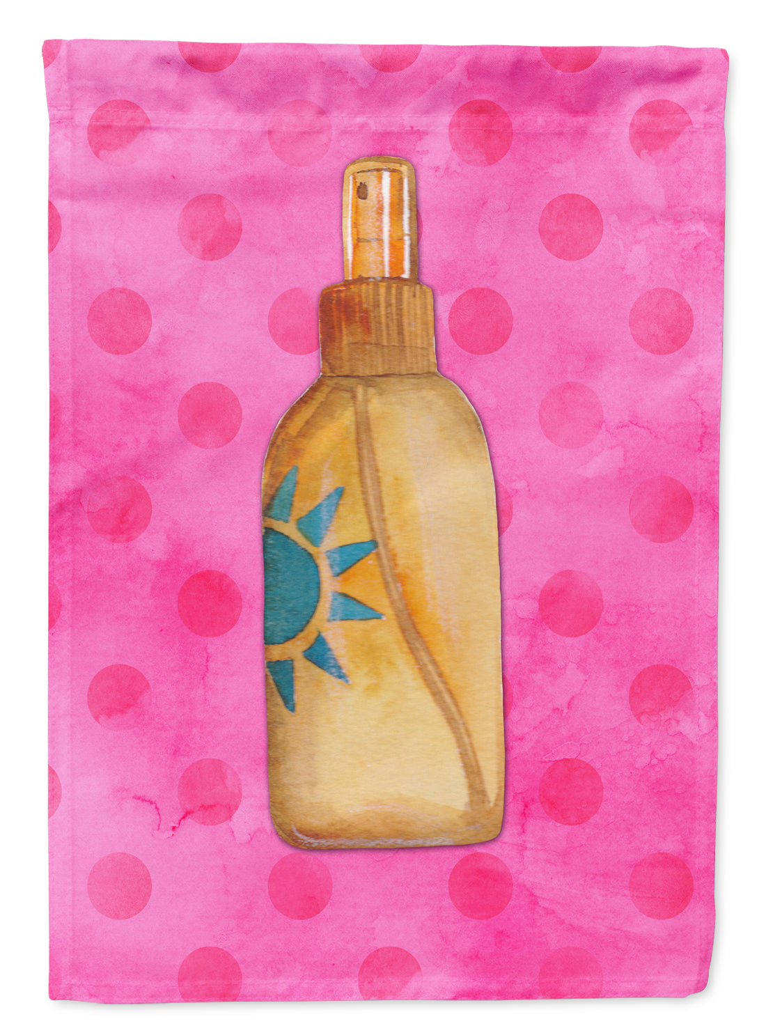 Message in a Bottle Pink Polkadot Flag Garden Size BB8264GF  the-store.com.