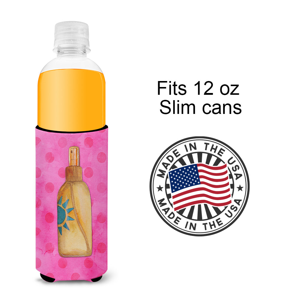 Message in a Bottle Pink Polkadot  Ultra Hugger for slim cans BB8264MUK  the-store.com.