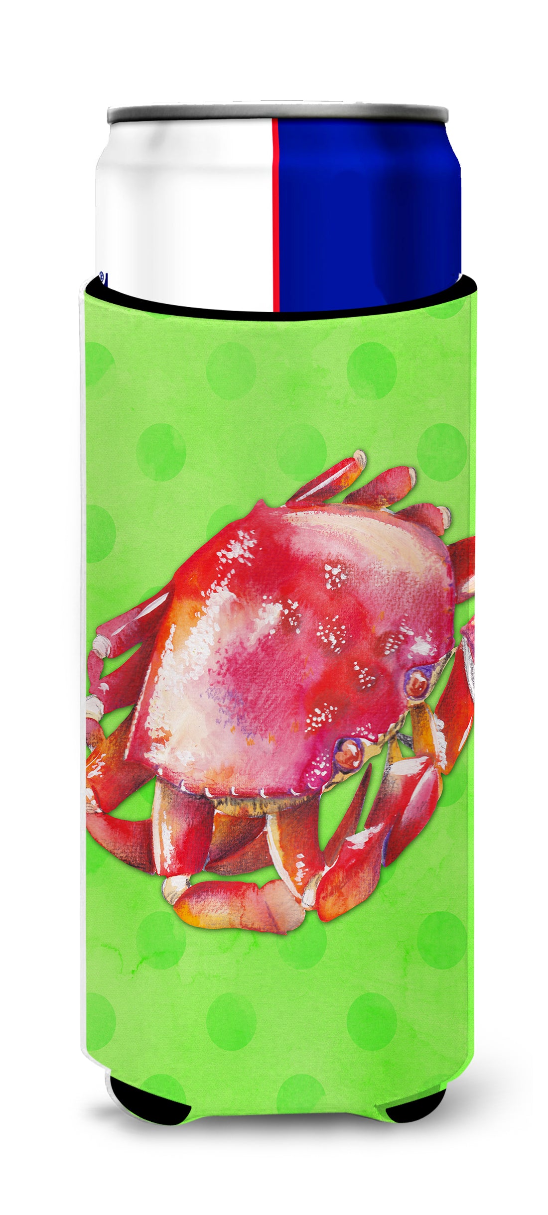 Crab Green Polkadot  Ultra Hugger for slim cans BB8265MUK