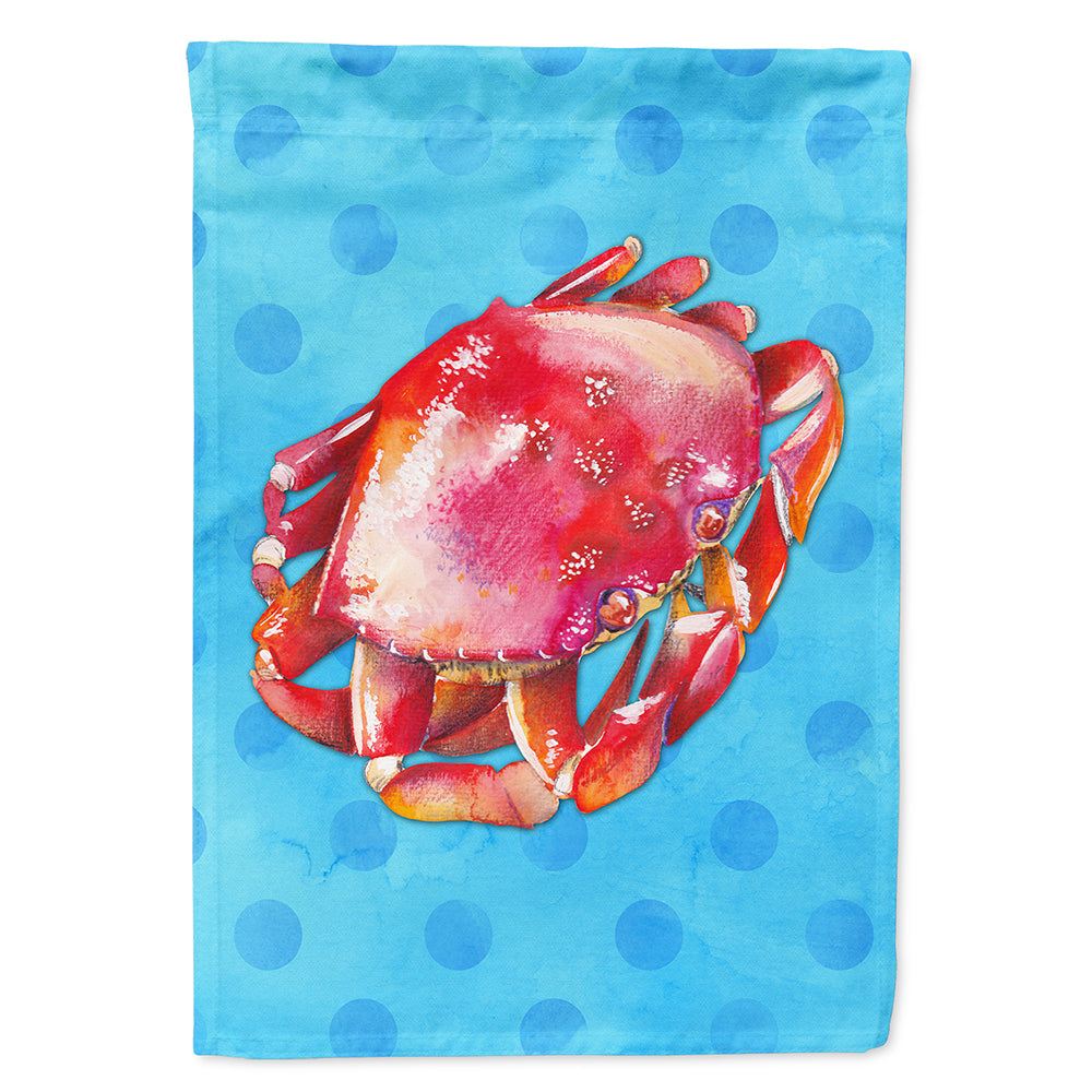 Crab Blue Polkadot Flag Canvas House Size BB8266CHF