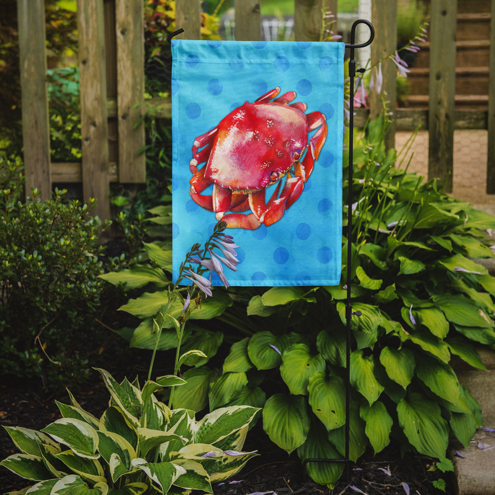 Crab Blue Polkadot Flag Garden Size BB8266GF