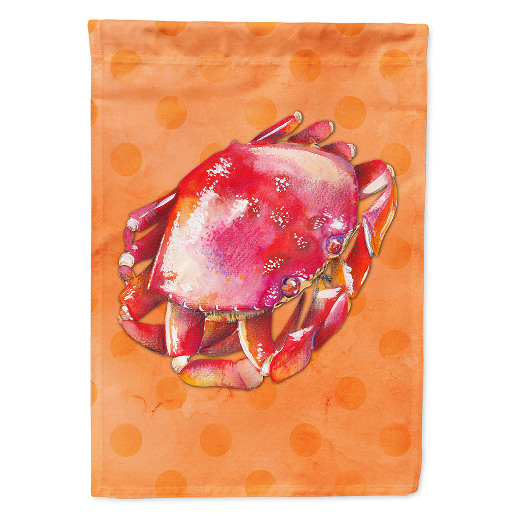 Crab Orange Polkadot Flag Canvas House Size BB8268CHF