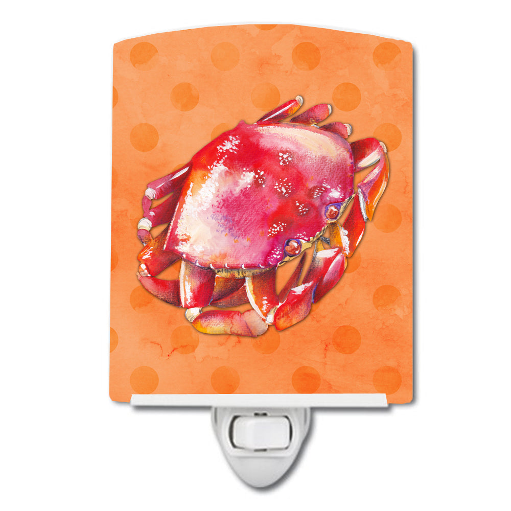 Crab Orange Polkadot Ceramic Night Light BB8268CNL - the-store.com