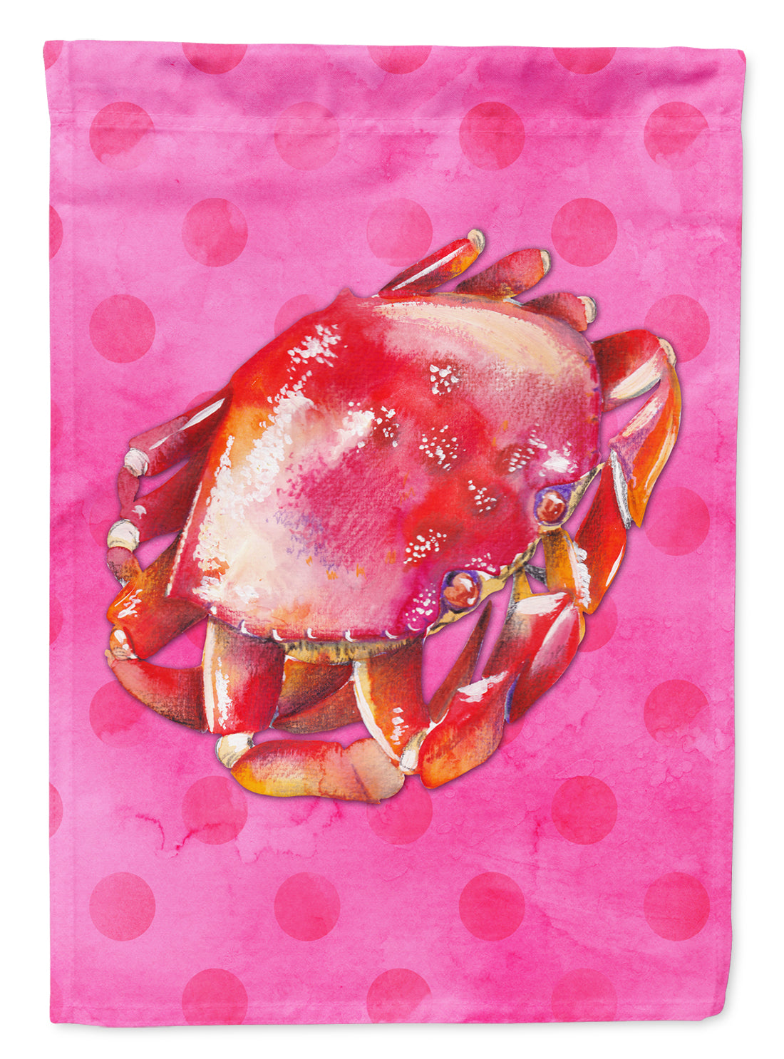 Crab Pink Polkadot Flag Garden Size BB8269GF