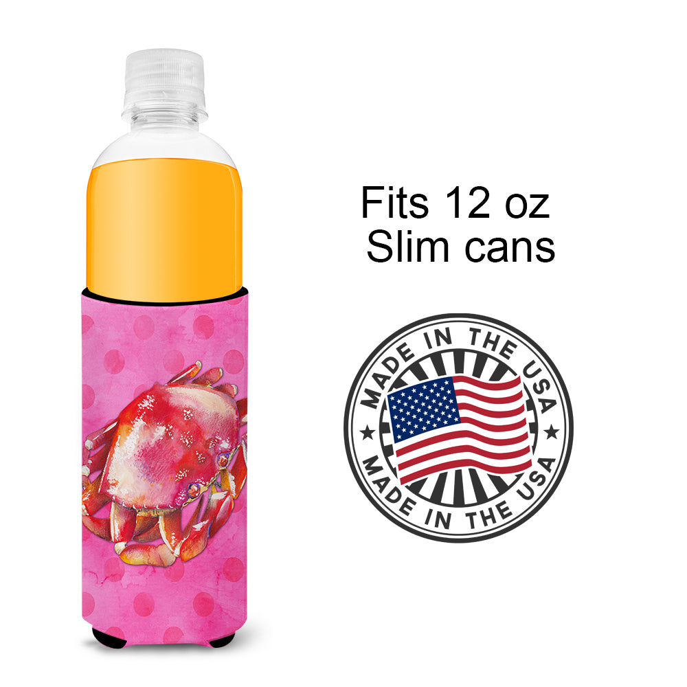 Crab Pink Polkadot  Ultra Hugger for slim cans BB8269MUK